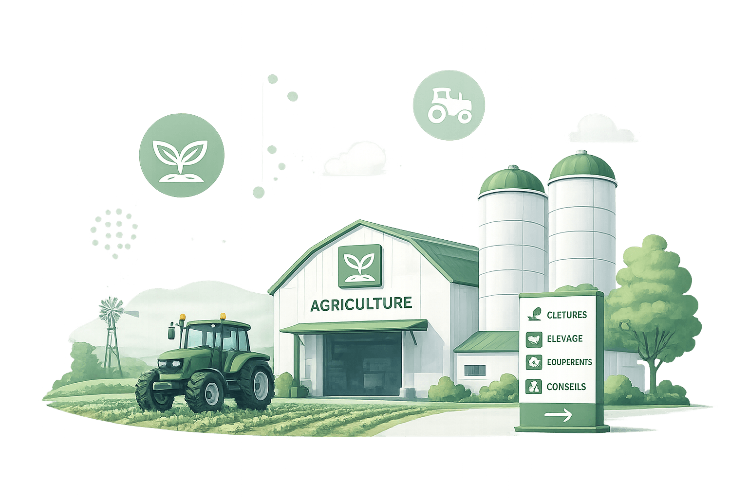 Illustration fichier entreprises Agriculture B2B : Verdi Events